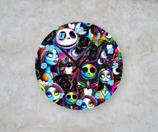 NBC RAINBOW β Custom Framed Clock (10β Round)