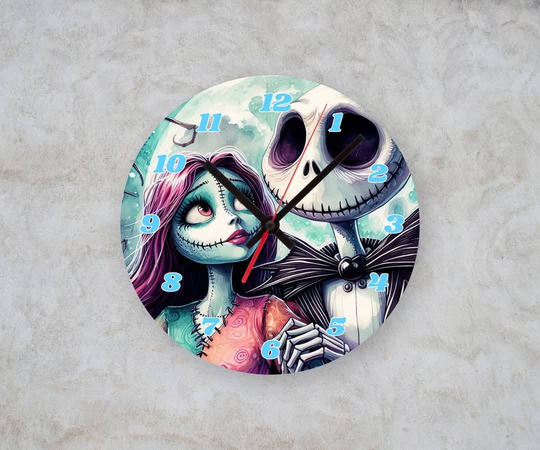 NIGHTMARE LOVER β Custom Framed Clock (10β Round)