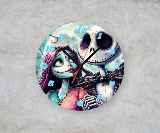 NIGHTMARE LOVER β Custom Framed Clock (10β Round)