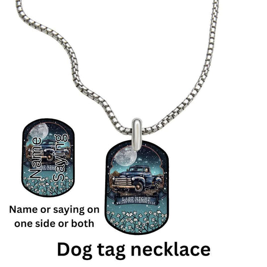 OLD TRUCK β Dog Tag Necklace