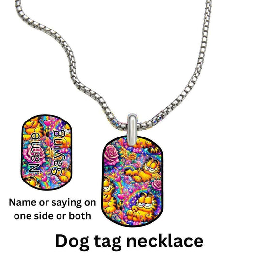 ORANGE CAT β Dog Tag Necklace