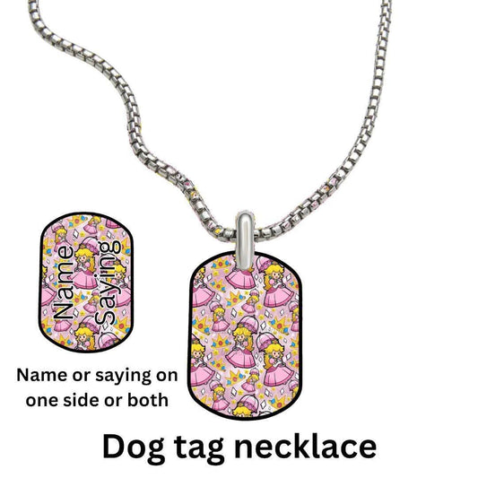 PEACH β Dog Tag Necklace