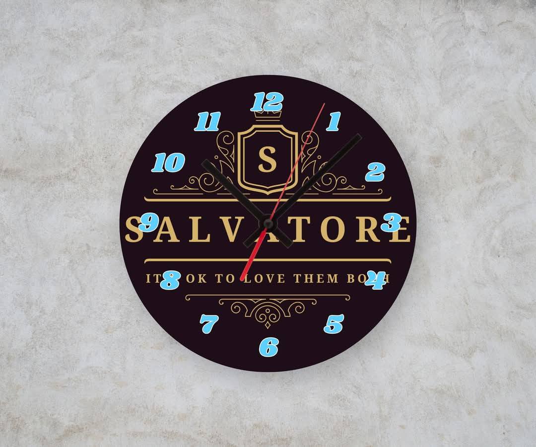SALVATORE β Custom Framed Clock (10β Round)