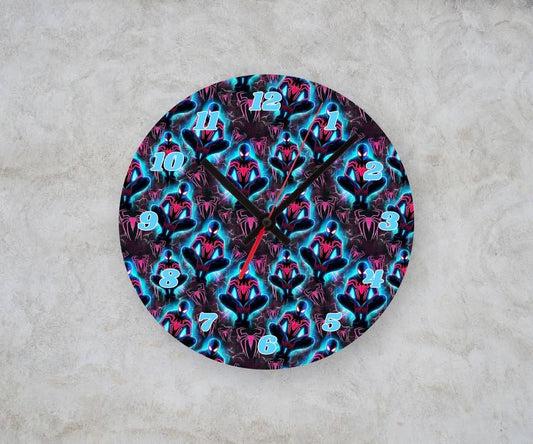 SPIDEY β Custom Framed Clock (10β Round)