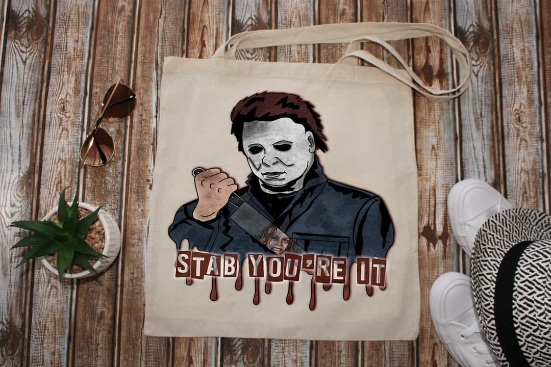 STAB YOURE IT - Custom Economical Tote Bag (15x16)