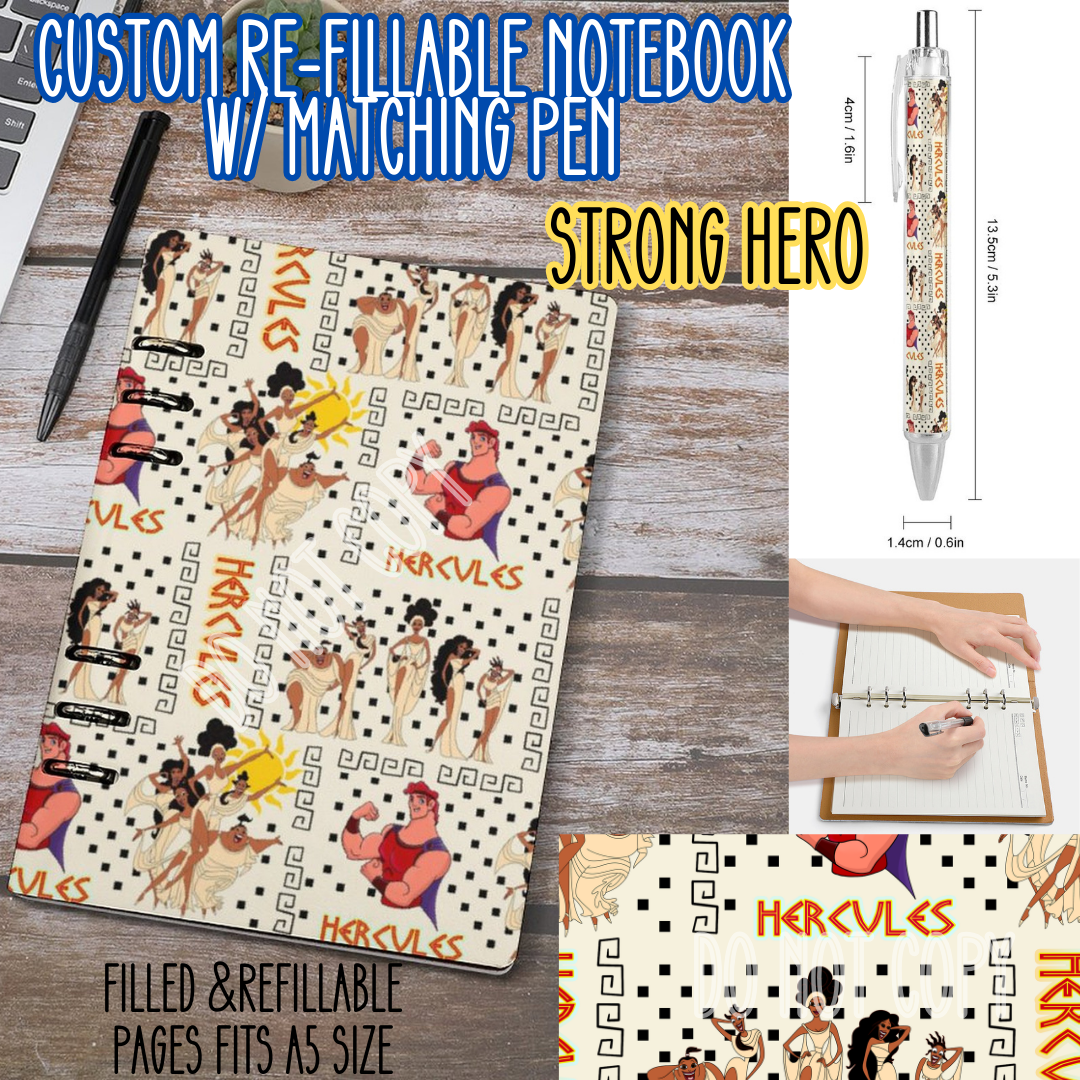 STRONG HERO -Matching A5 Notebook & Pen Set Round 4 Preorder Closing 5/17