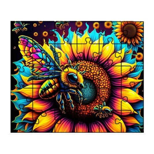 SUNFLOWER BEE - CUSTOM 120 PIECE PUZZLE