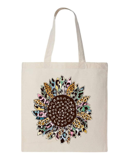 SUNFLOWER CHEETAH - Custom Economical Tote Bag (15x16)