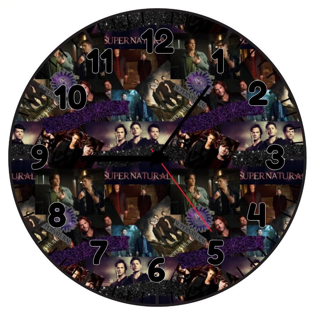 SUPER BROS β Custom Framed Clock (10β Round)