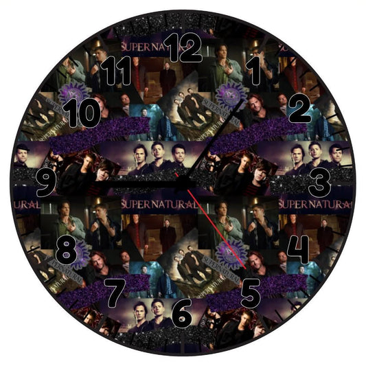 SUPER BROS β Custom Framed Clock (10β Round)