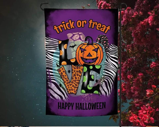 Trick Or Treat Love - Garden Flag (12x18)