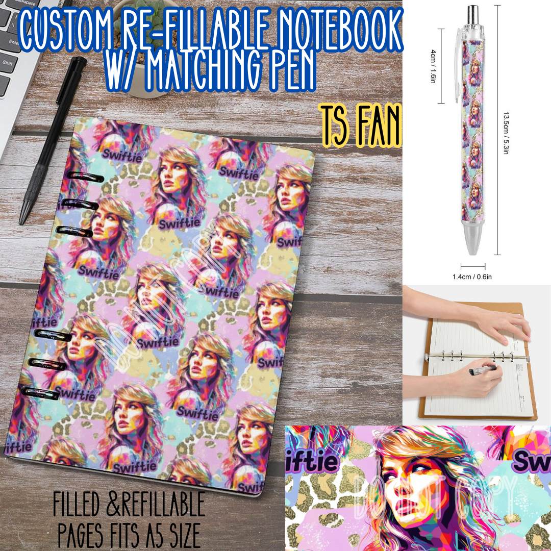 TS FAN -Matching A5 Notebook & Pen Set Round 4 Preorder Closing 5/17