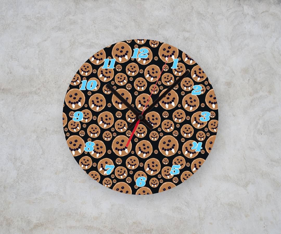 VAMP COOKIES β Custom Framed Clock (10β Round)