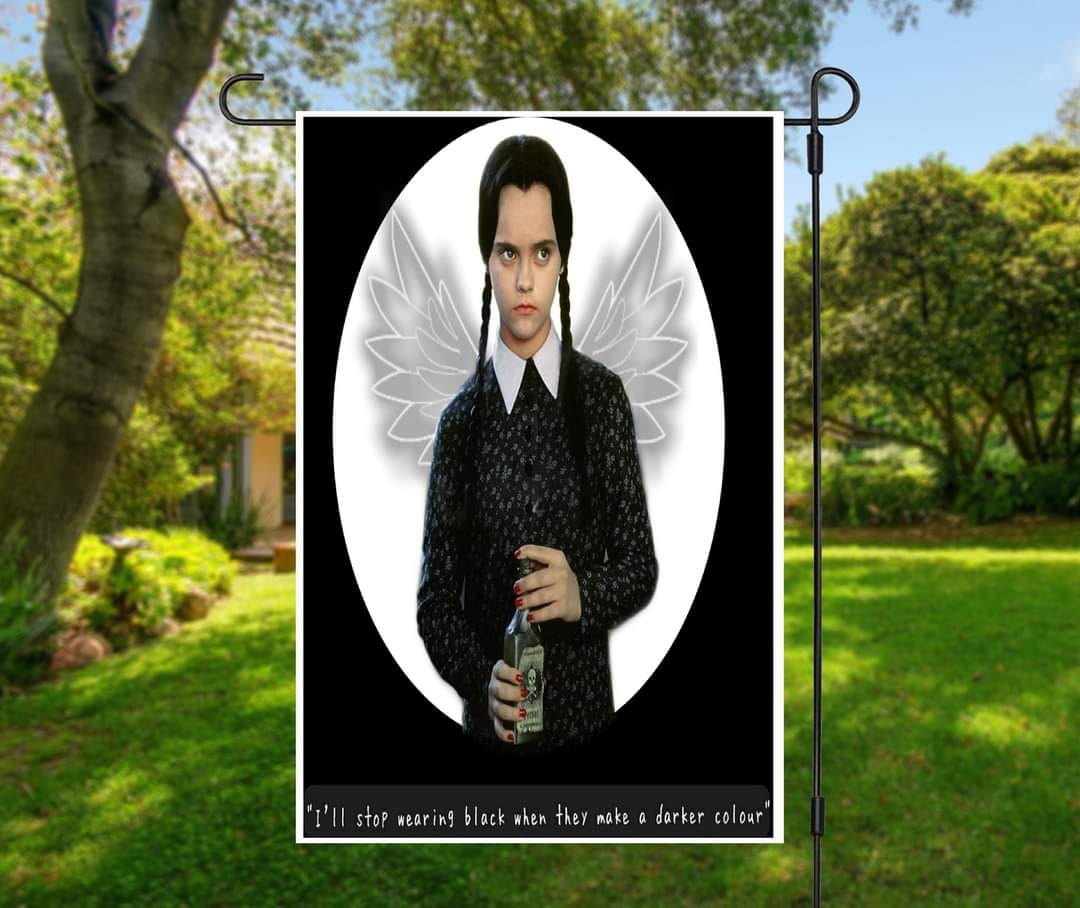 Wednesday - Garden Flag (12x18)