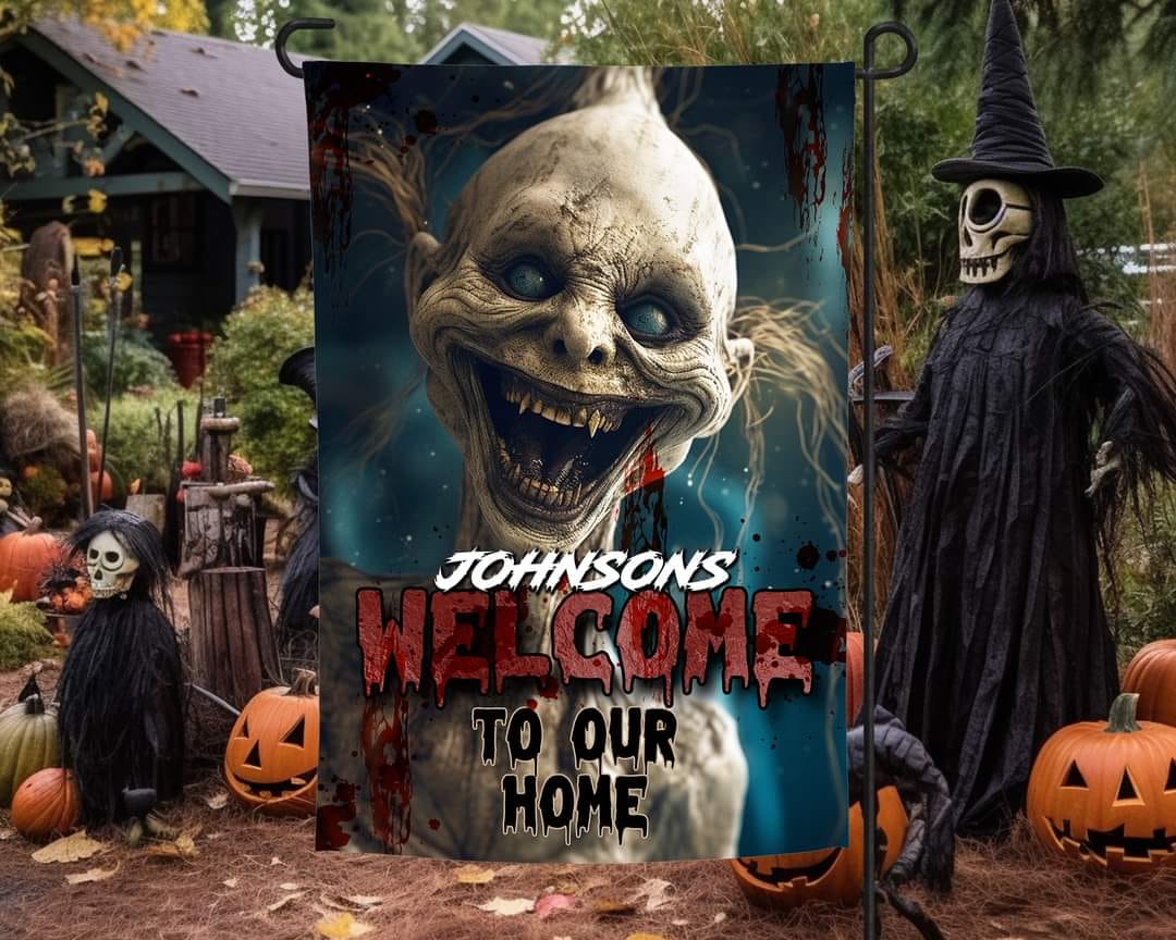 Welcome Scary - Garden Flag (12x18)