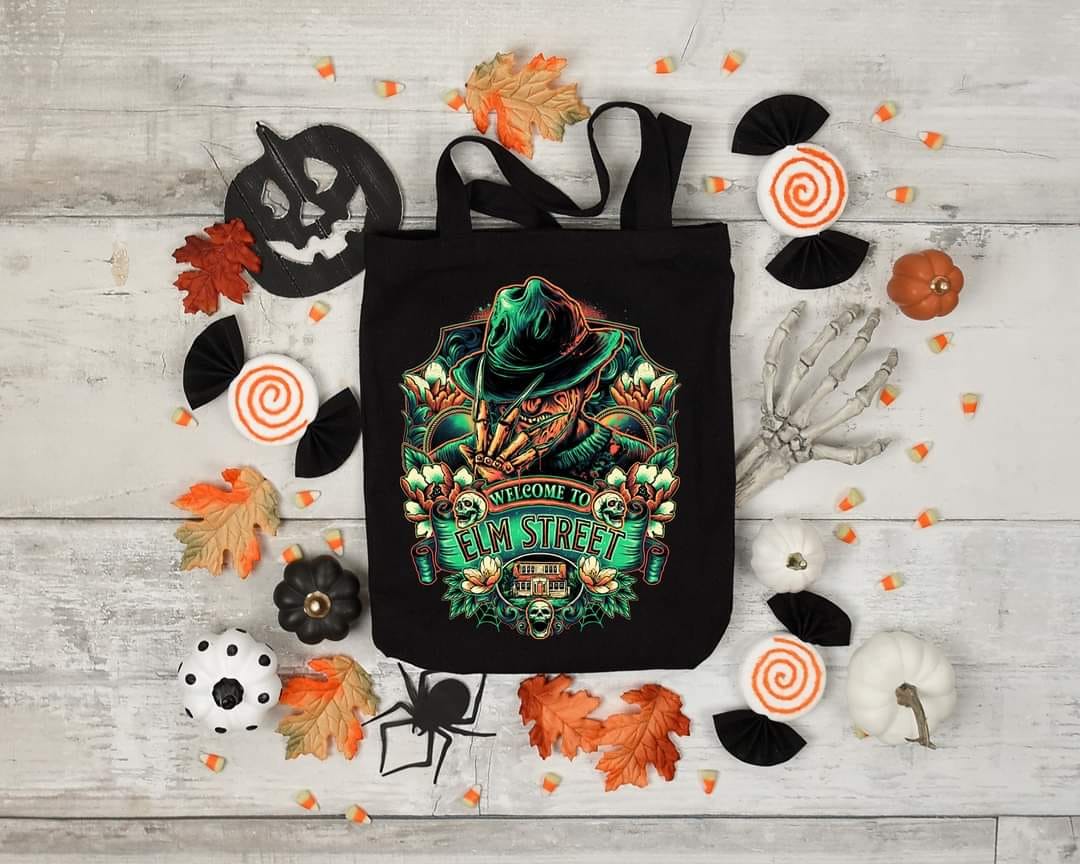 WELCOME TO ELM STREET - Custom Economical Tote Bag (15x16)