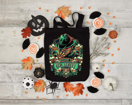WELCOME TO ELM STREET - Custom Economical Tote Bag (15x16)