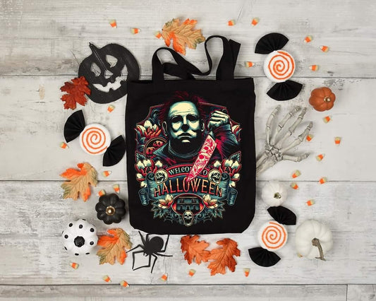 WELCOME TO HALLOWEEN - Custom Economical Tote Bag (15x16)