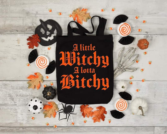 WITCHY BITCHY - Custom Economical Tote Bag (15x16)