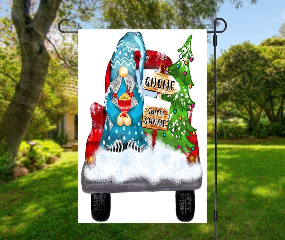 Xmas Gnome - Garden Flag (12x18)