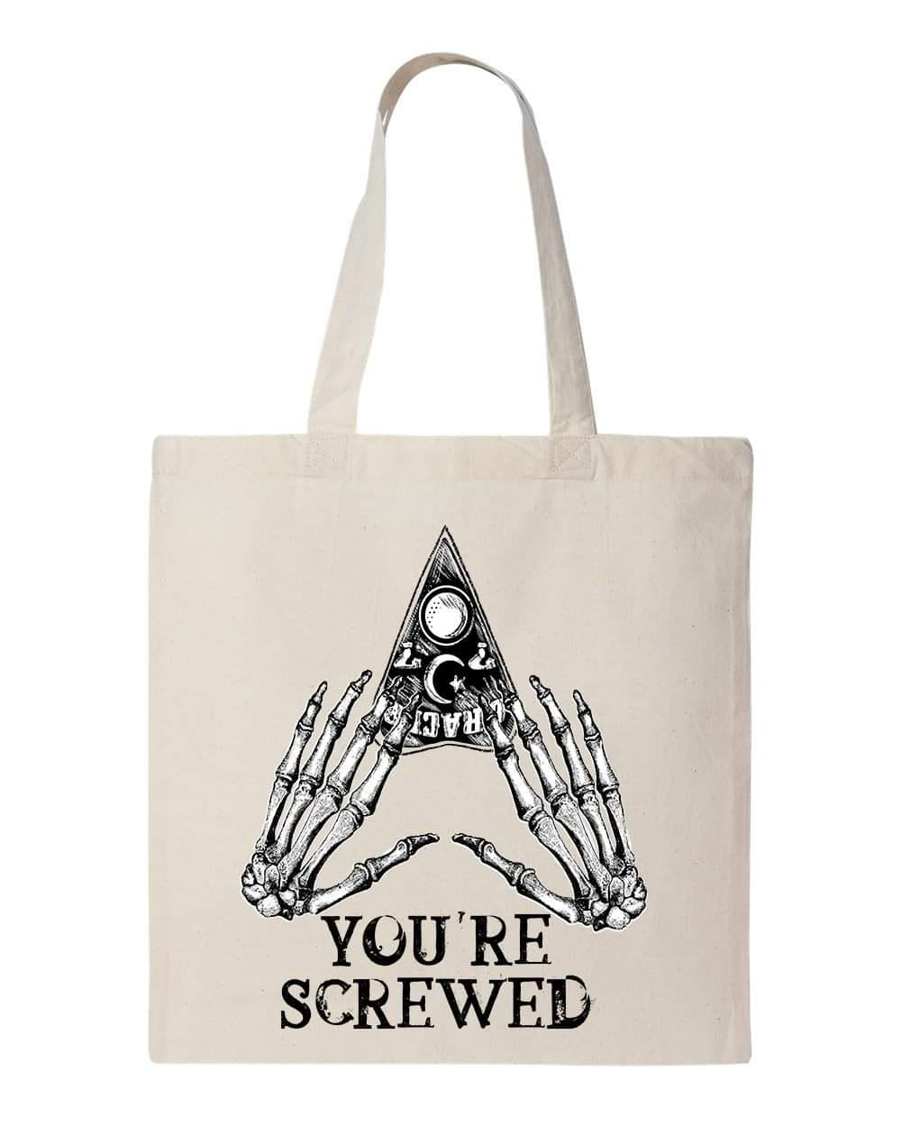 YOURE SCREWED - Custom Economical Tote Bag (15x16)