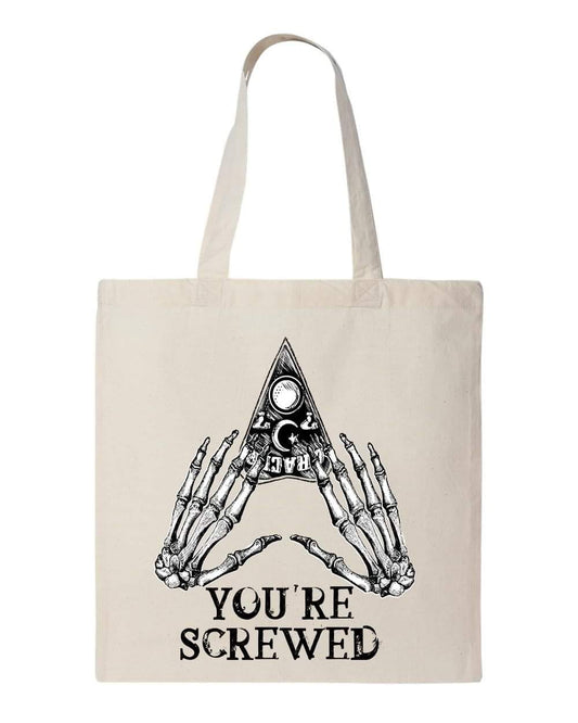 YOURE SCREWED - Custom Economical Tote Bag (15x16)