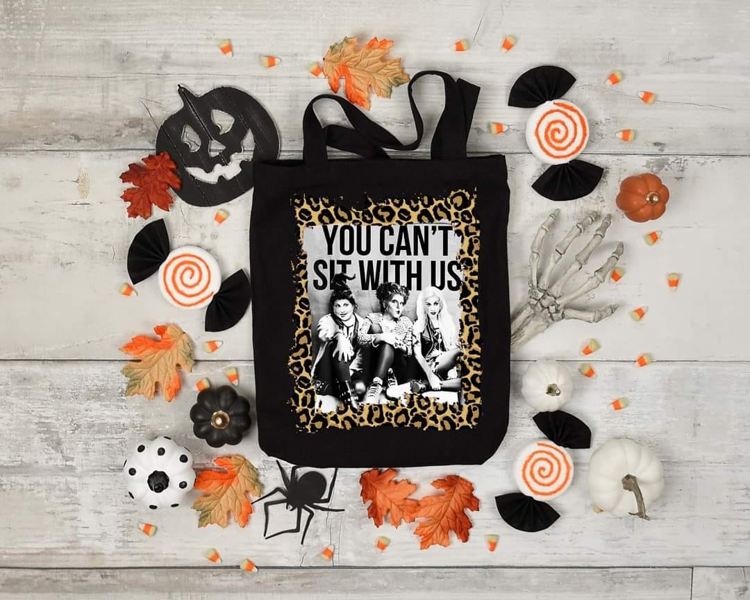 YOU CANT SIT WITH US CHEETAH - Custom Economical Tote Bag (15x16)