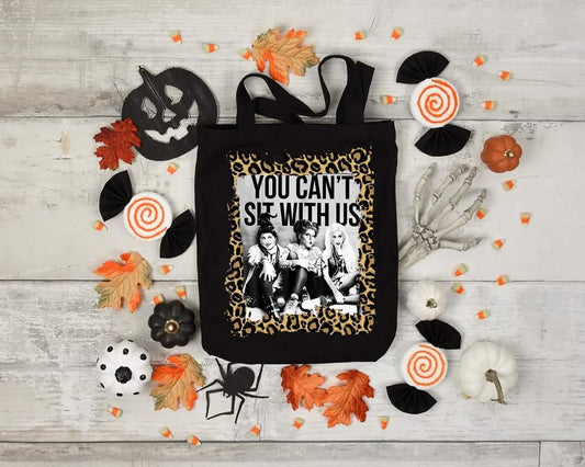 YOU CANT SIT WITH US CHEETAH - Custom Economical Tote Bag (15x16)
