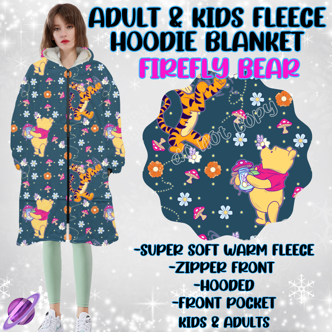 FIREFLY BEAR - HOODIE BLANKET RUN-PREORDER CLOSING 9/27