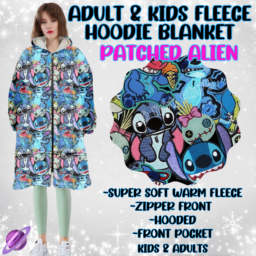 PATCHED ALIEN - HOODIE BLANKET RUN-PREORDER CLOSING 9/27