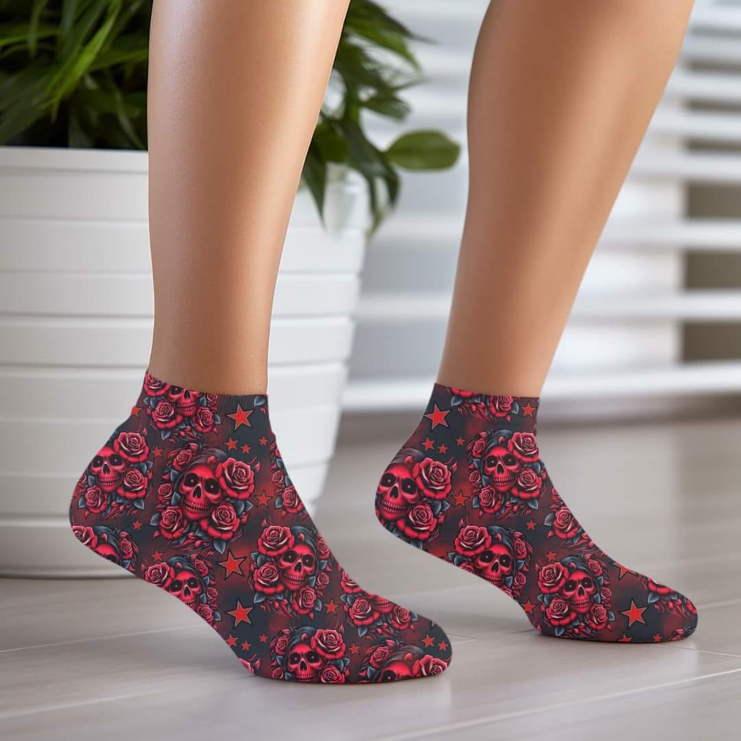 Red Skull - Custom Socks for Everyday Comfort