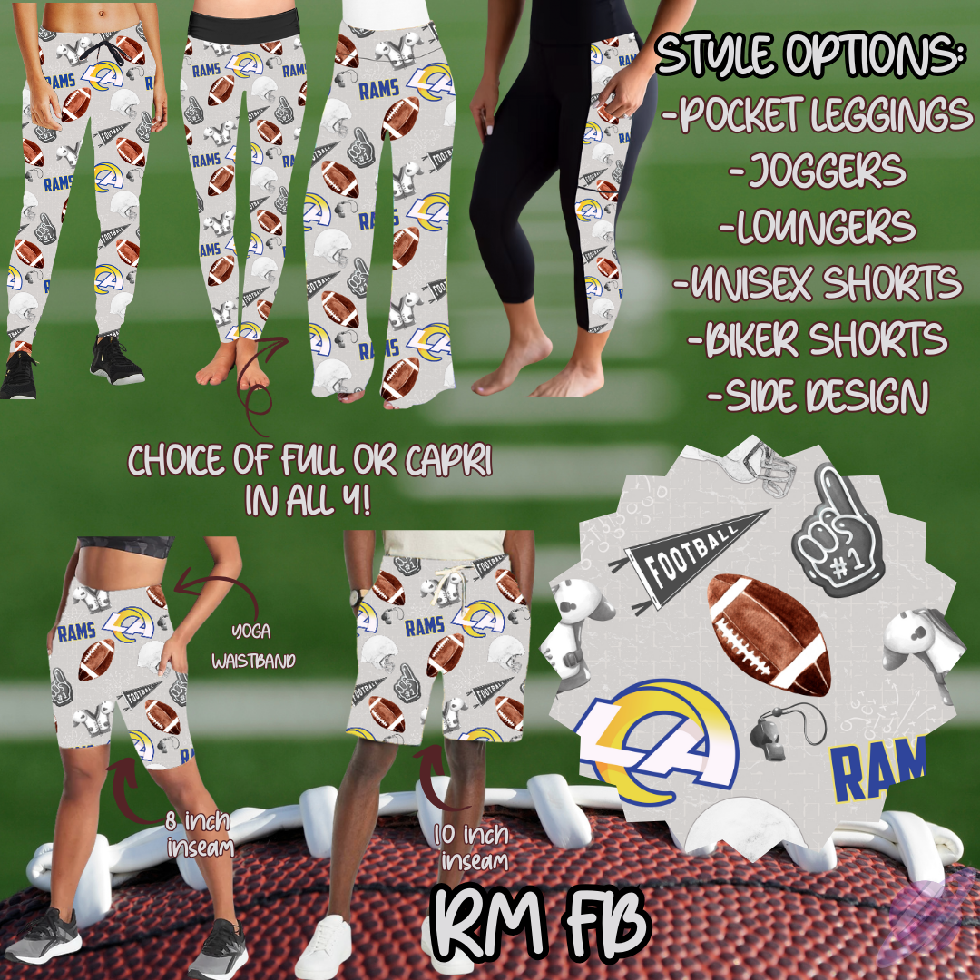 GAME DAY-RM FB-6 STYLE BOTTOMS-PREORDER CLOSING 9/8