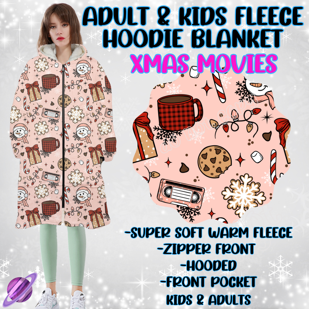 XMAS MOVIES - HOODIE BLANKET RUN-PREORDER CLOSING 9/27