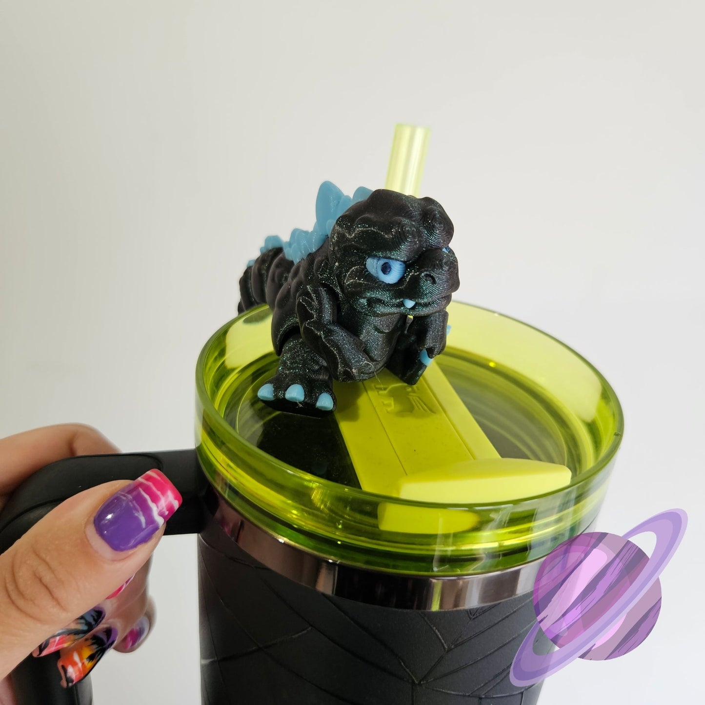 MONSTER KING-3D PRINTED STRAW BUDDY-GLOWS IN DARK
