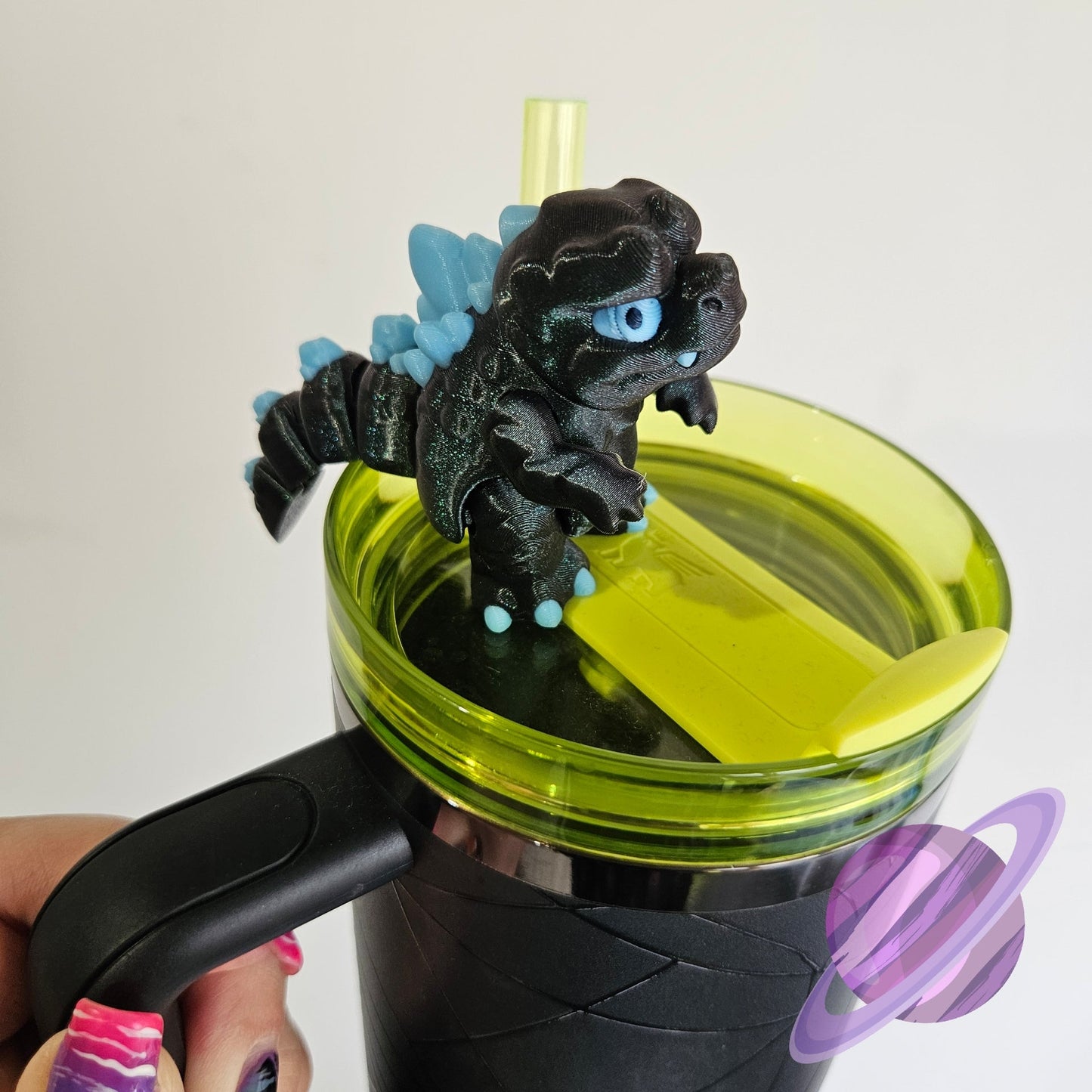 MONSTER KING-3D PRINTED STRAW BUDDY-GLOWS IN DARK