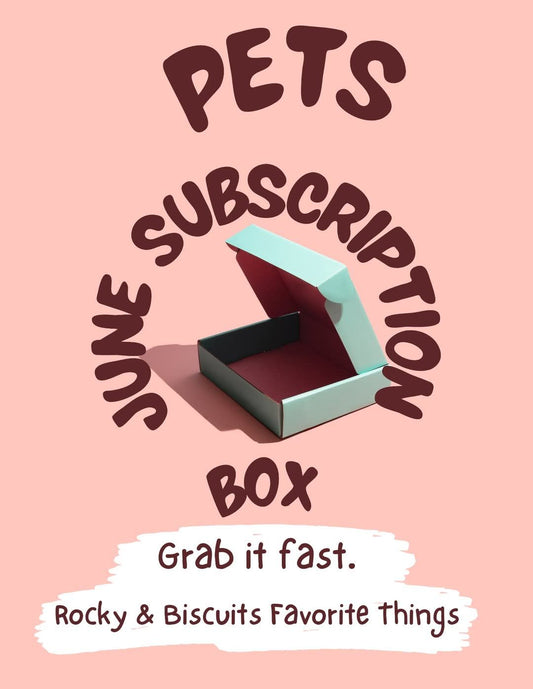 🐾 June Subscription Box – Pet Theme (Dog or Cat Option!)