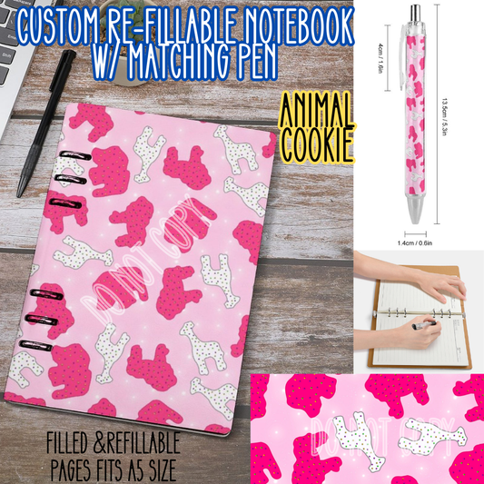 ANIMAL COOKIE -Matching A5 Notebook & Pen Set Round 4 Preorder Closing 5/17