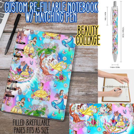 BEAUTY COLLAGE -Matching A5 Notebook & Pen Set Round 4 Preorder Closing 5/17