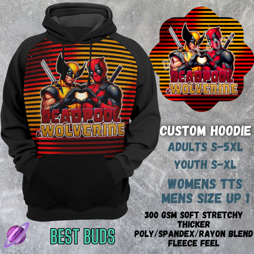 BEST BUDS -CUSTOM HOODIES RE-RUN PREORDER CLOSING 5/11