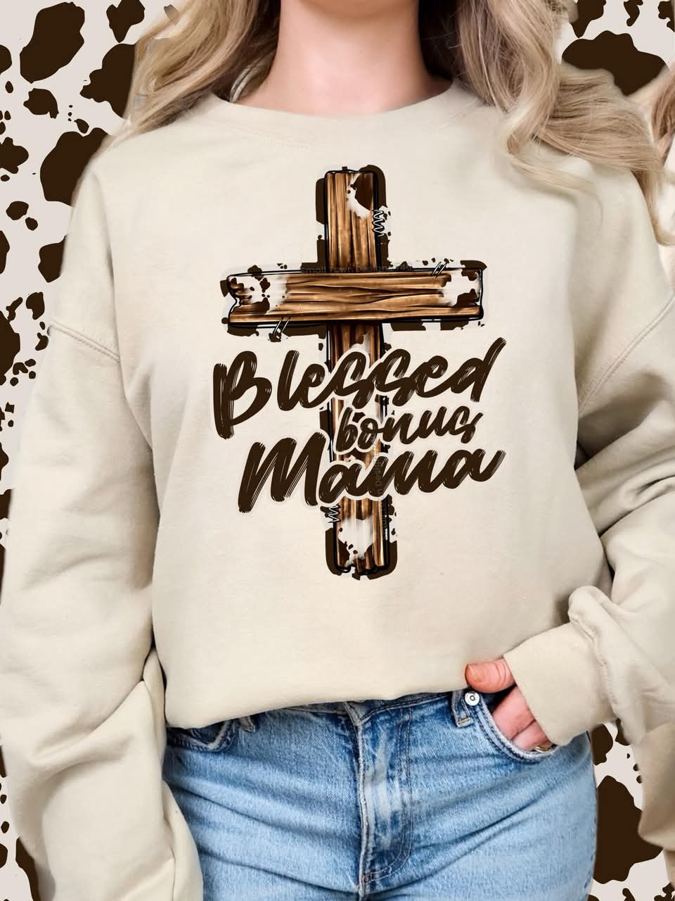 BLESSED CROSS NAME COLLECTION SWEATSHIRT (Multiple Options)