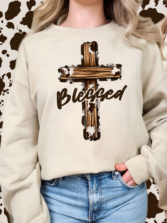BLESSED CROSS SWEATER