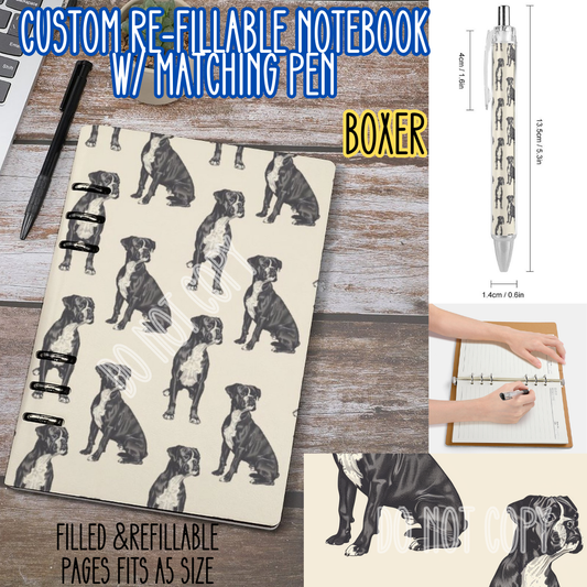 BOXER -Matching A5 Notebook & Pen Set Round 4 Preorder Closing 5/17
