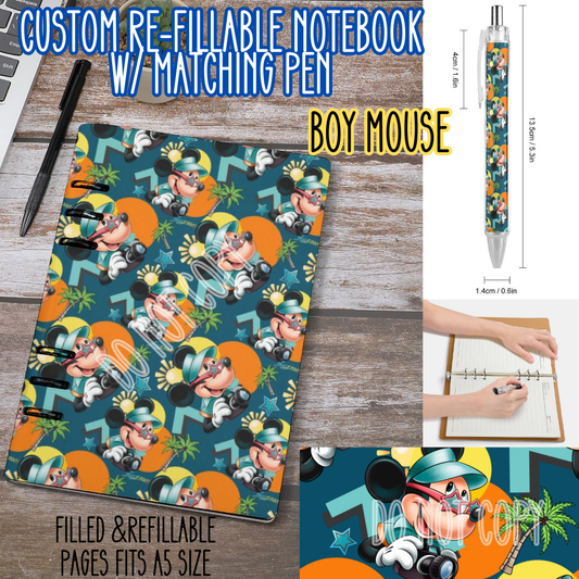 BOY MOUSE -Matching A5 Notebook & Pen Set Round 4 Preorder Closing 5/17
