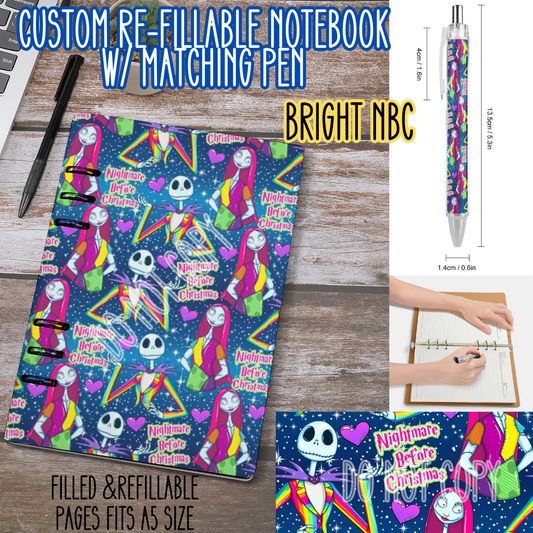 BRIGHT NBC -Matching A5 Notebook & Pen Set Round 4 Preorder Closing 5/17