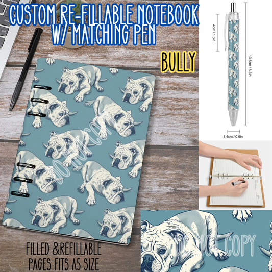 BULLY -Matching A5 Notebook & Pen Set Round 4 Preorder Closing 5/17