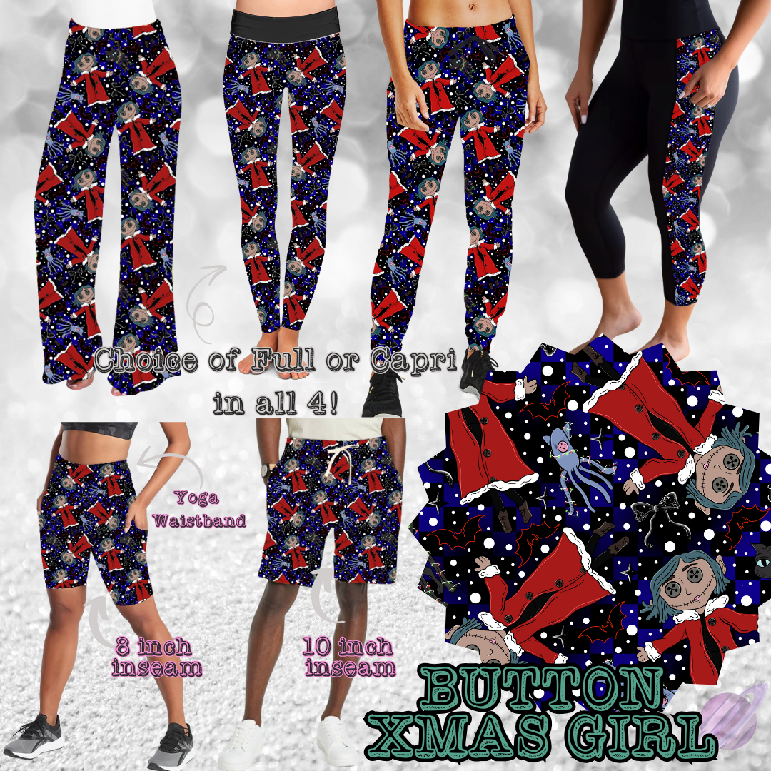 BUTTON XMAS GIRL -XMAS RUN-6 STYLE BOTTOMS-PREORDER CLOSING 9/13