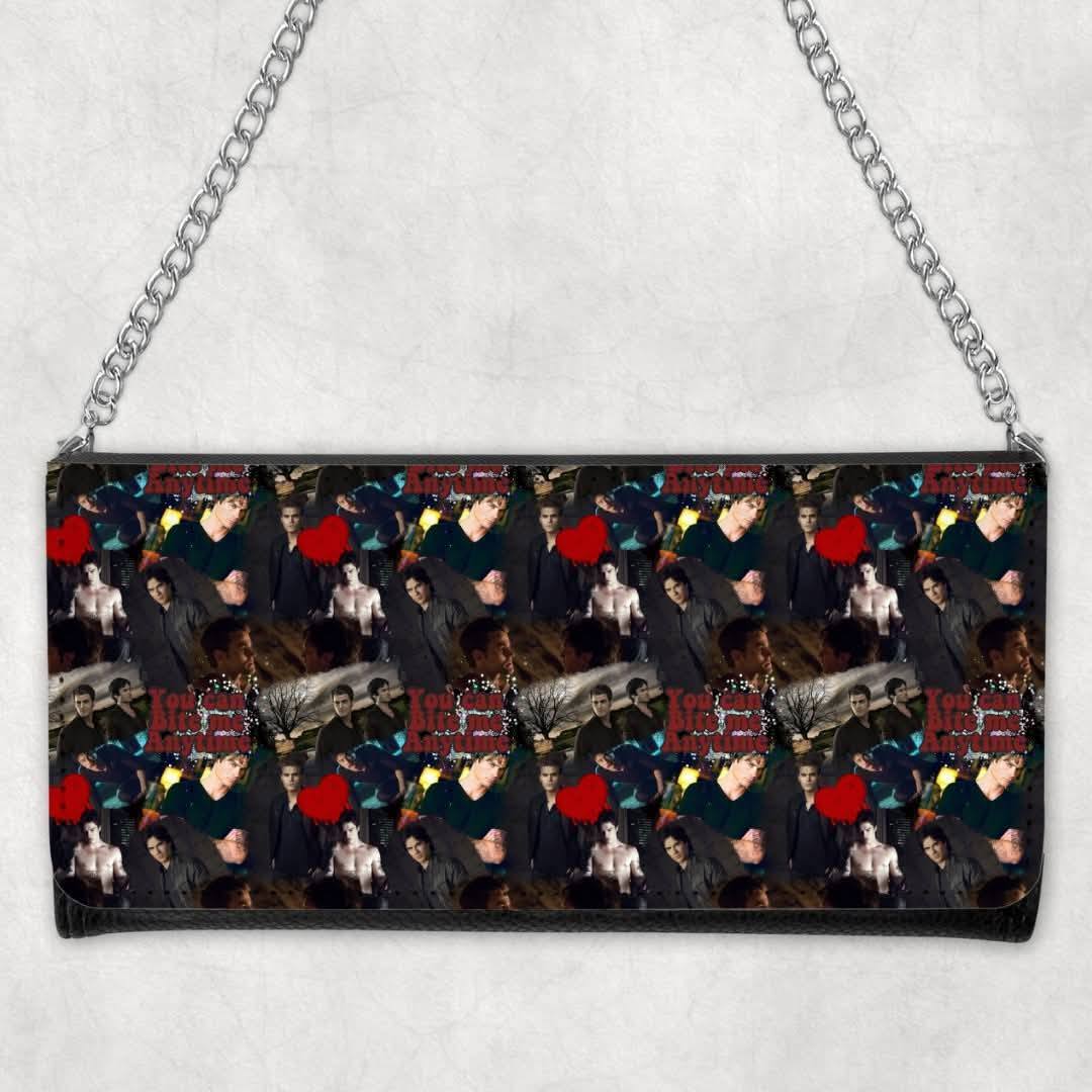Bite Me Anytime – Custom Chain Purse – 43” Chain Length