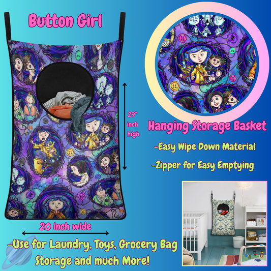BUTTON GIRL-Hanging Storage Baskets-Preorder closing 6/13