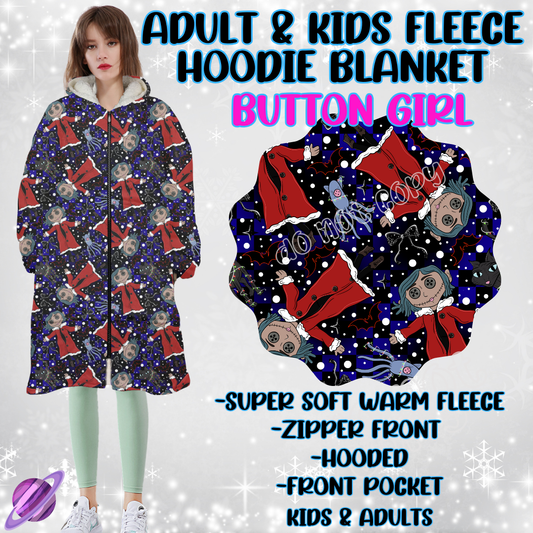 BUTTON GIRL - HOODIE BLANKET RUN-PREORDER CLOSING 9/27