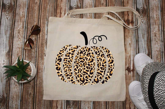 CHEETAH PUMPKIN - Custom Economical Tote Bag (15x16)